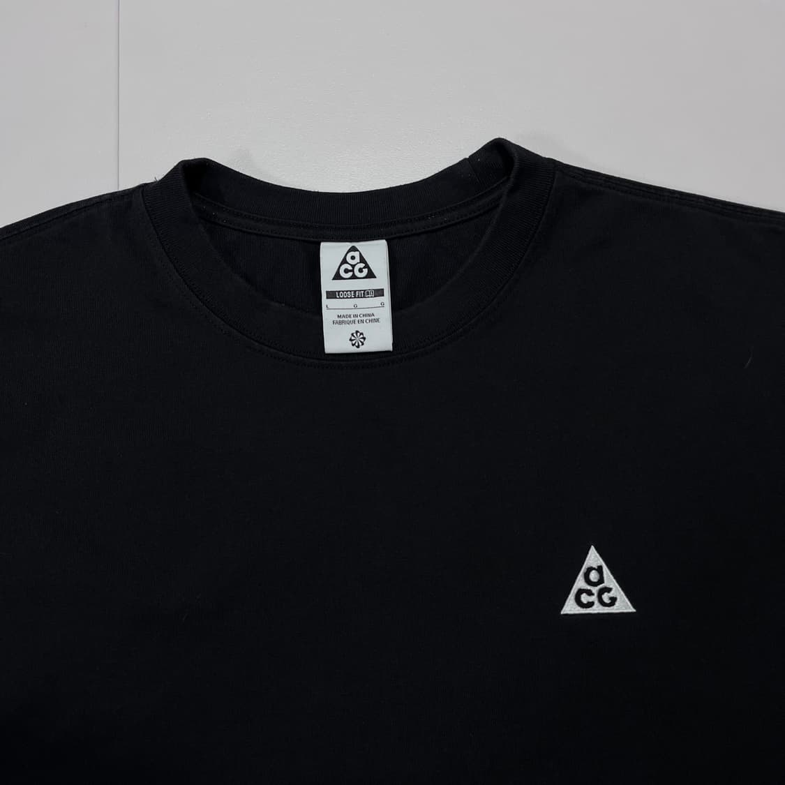 [정품] acg 블랙 자수로고 반팔티 [ L ]  상품이미지3