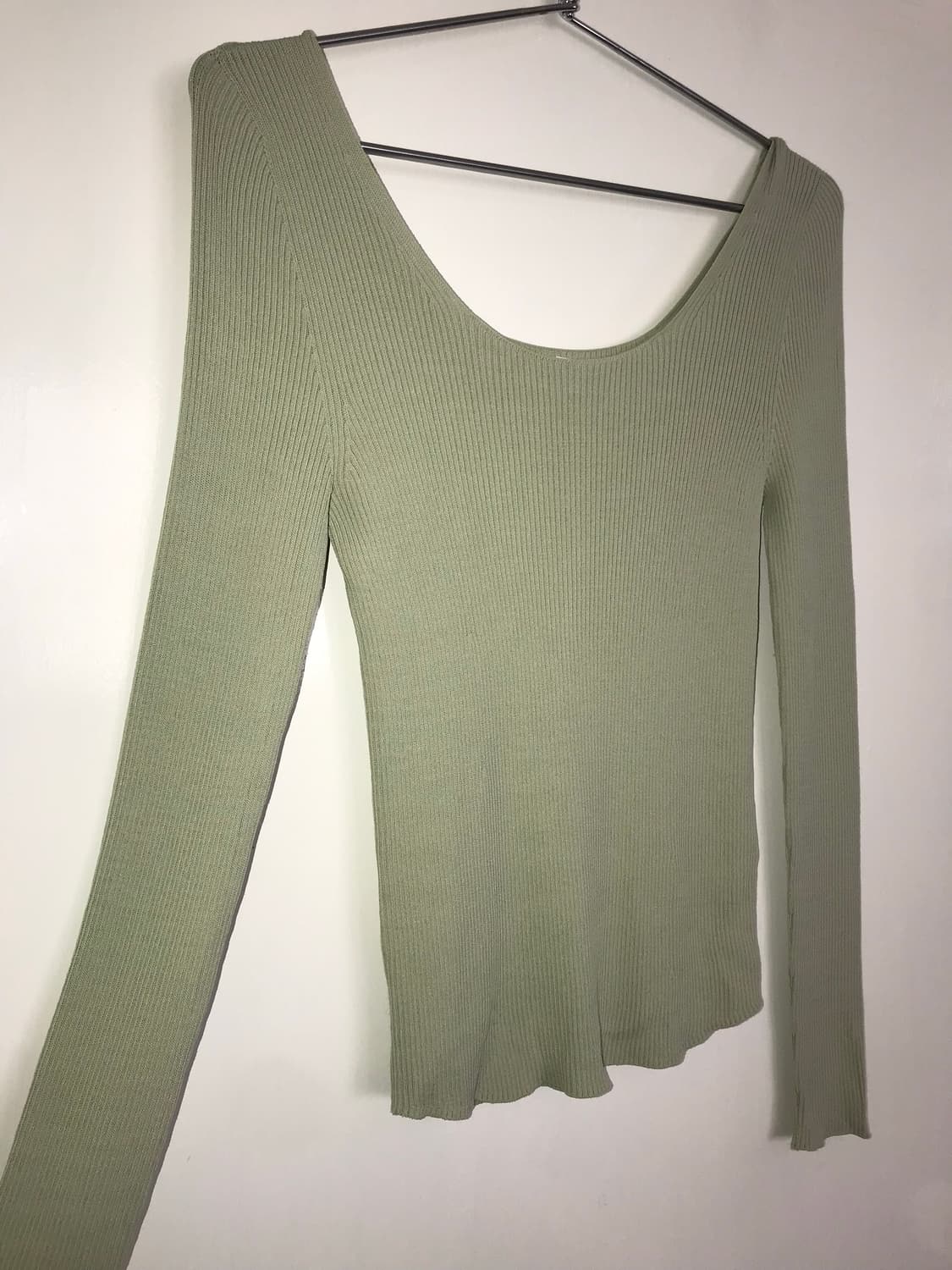 UNIQLO U Light Green Rib Sweater 상품이미지2