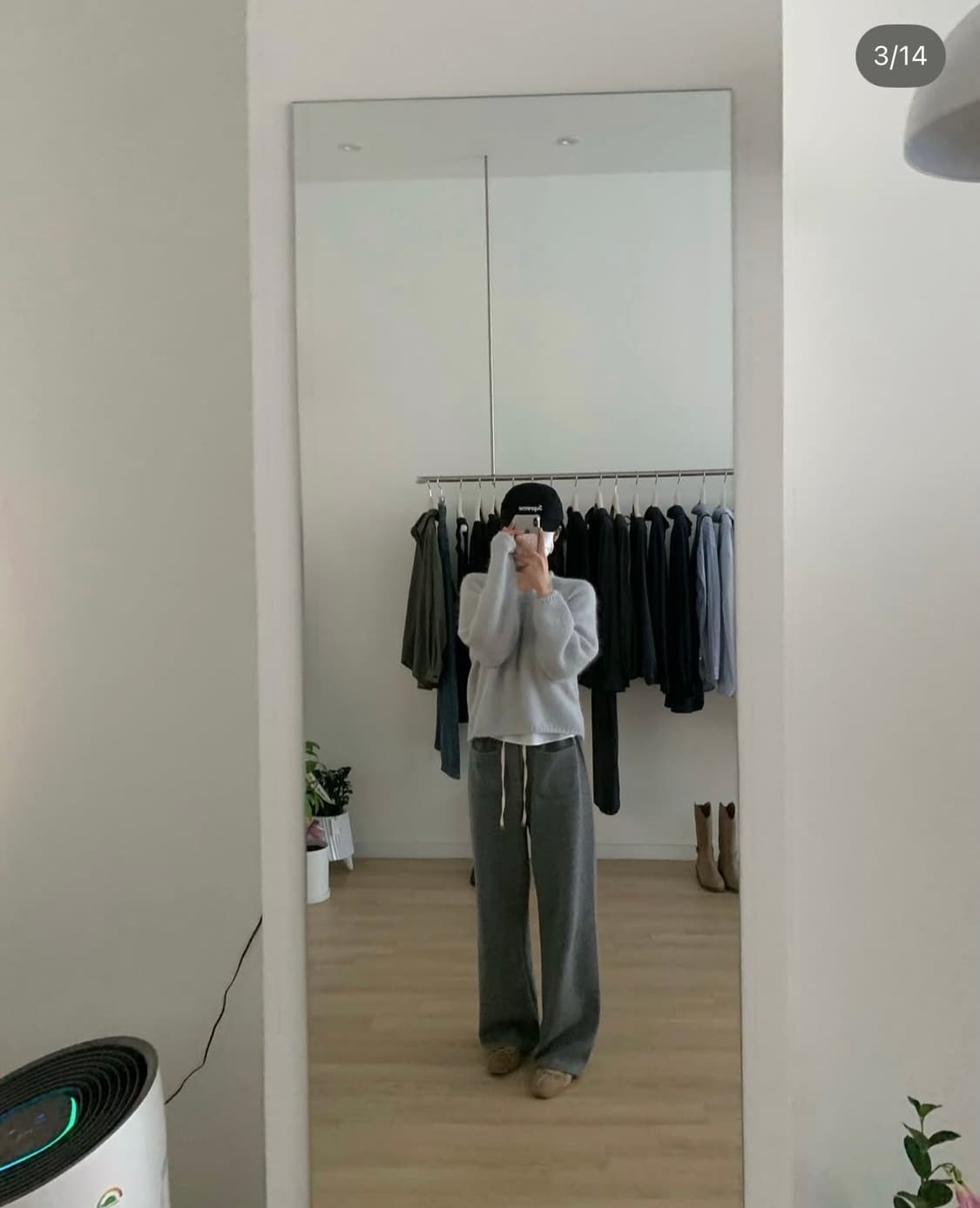 (최종가격/새상품)누아누아 키드모헤어 브이 니트 상품이미지7