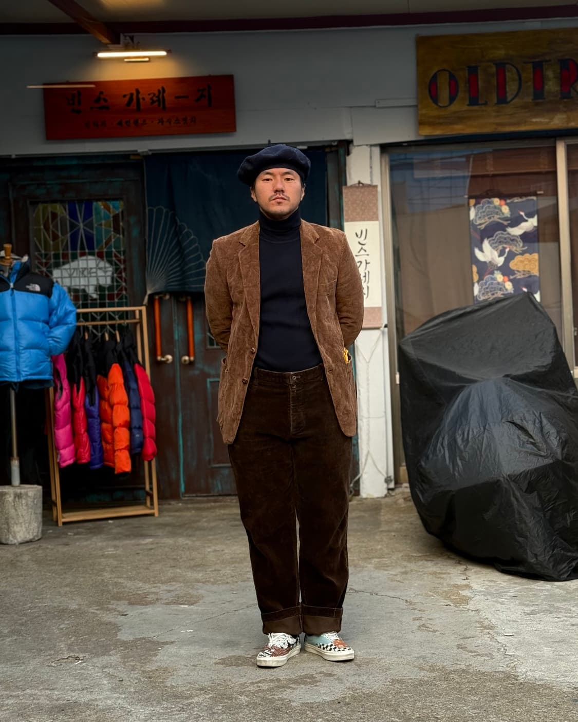 루마니아 엘보우 패치드 코듀로이 자켓 40R 상품이미지8