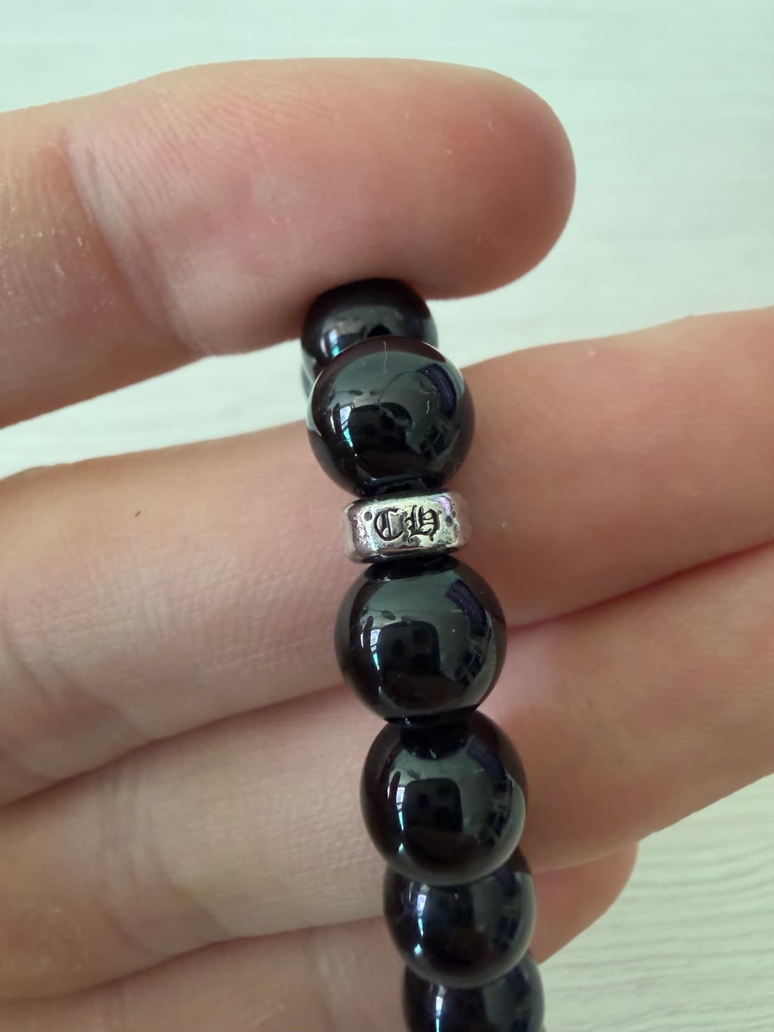 크롬하츠 하트 오닉스 비즈팔찌 6mm 상품이미지9