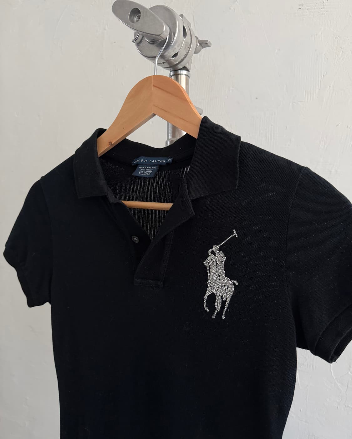 Polo 랄프로렌 우먼 글리터 빅포니 블랙컬러 PK 카라티셔츠 상품이미지4
