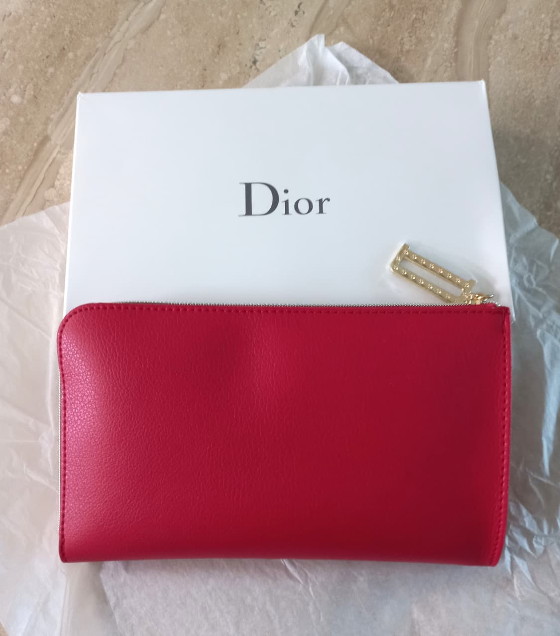 디올(Dior) 레드 사각 파우치 (새제품)
 상품이미지5