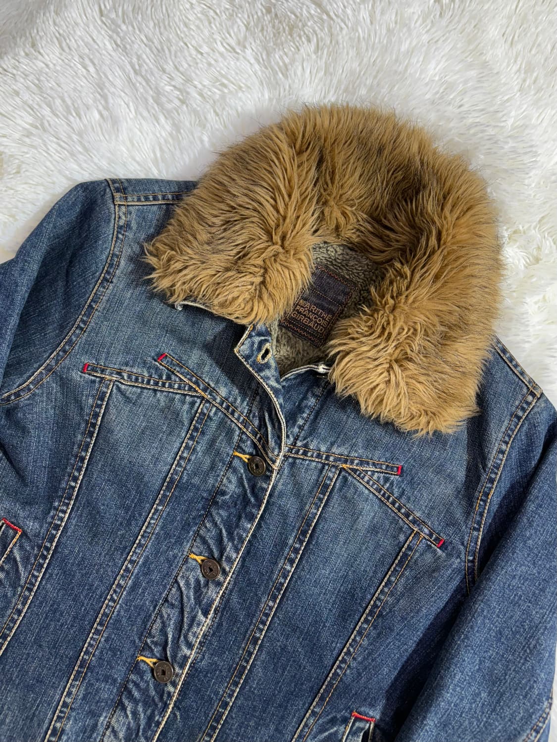 마리떼 프랑소와저버 90‘s 양털 데님 자켓  상품이미지4