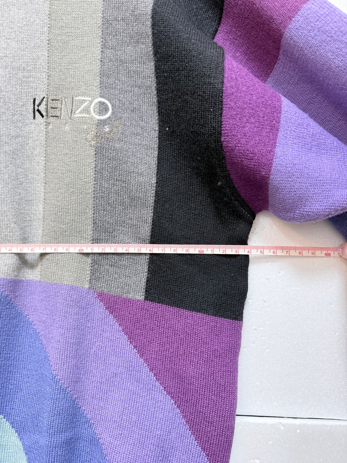 KENZO 90s 골프 멀티컬러 패턴 니트 L 상품이미지6