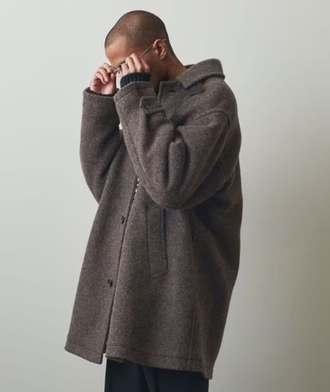 스티븐 알란 니트 플렉 하프 발마칸 코트 상품이미지3