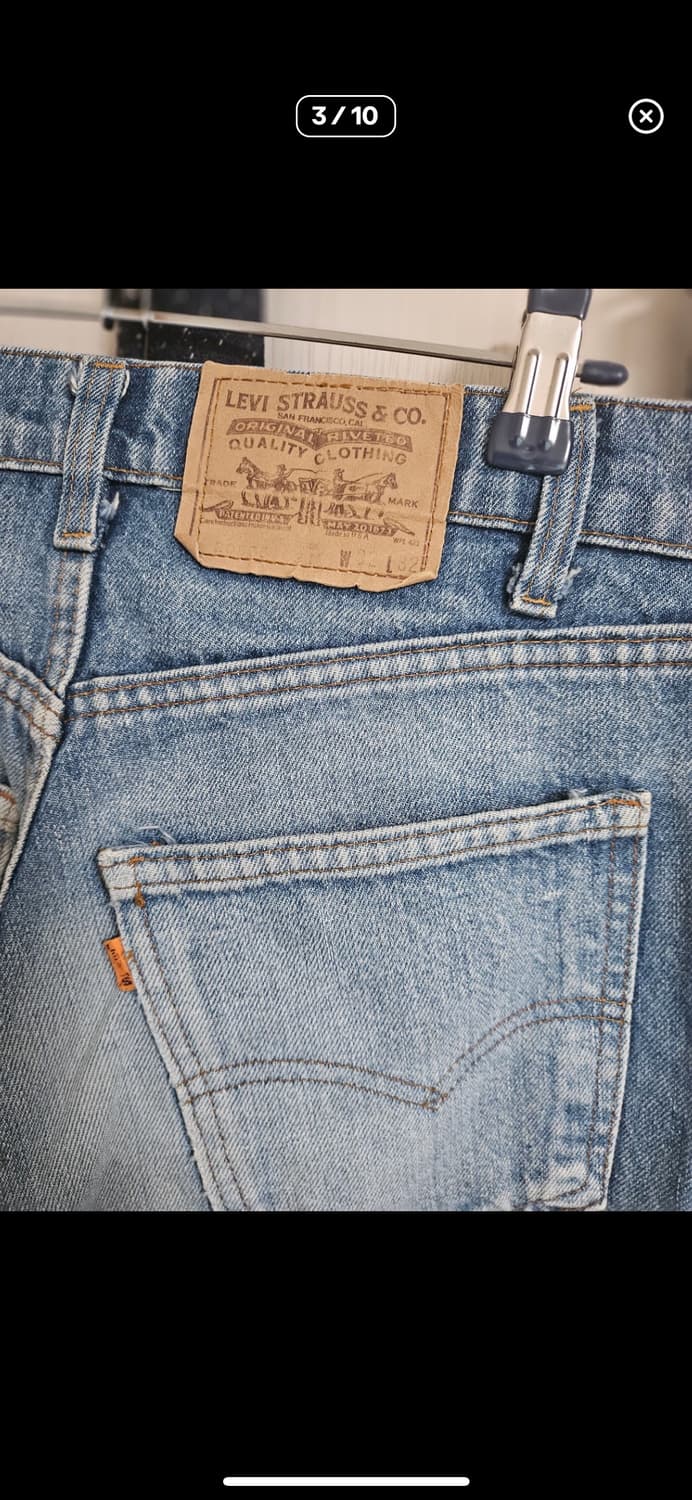 80s levi’s 505 orange 탭 32x32 상품이미지3