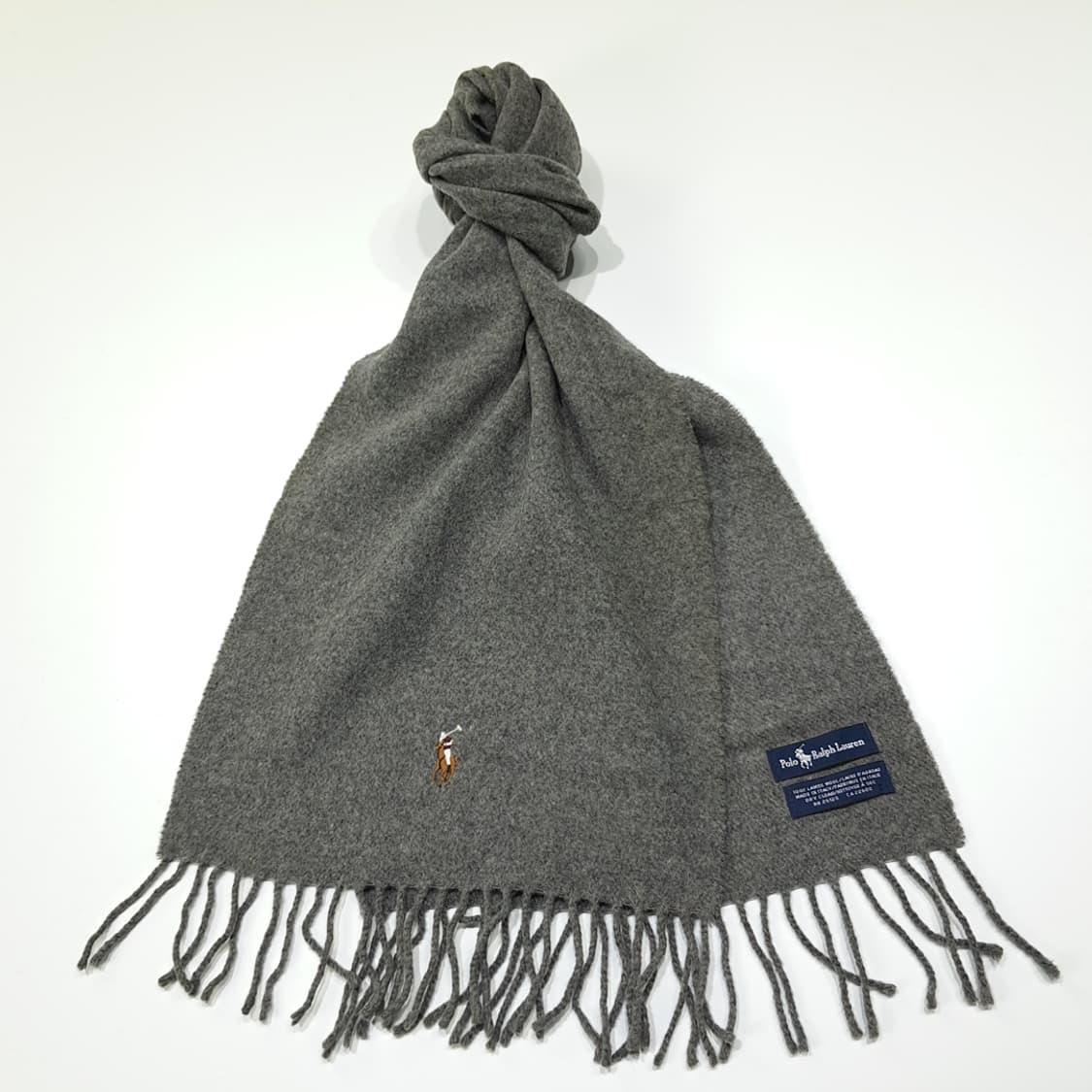 MX439 폴로 랄프로렌 이탈리아 램스울 머플러 상품이미지2