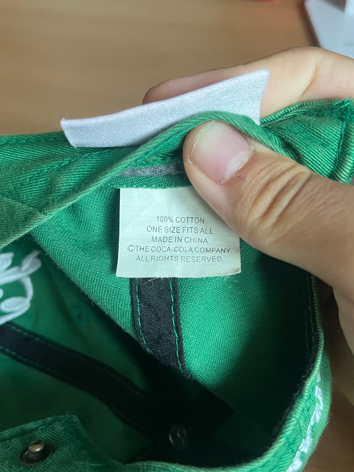 코카콜라 빈티지 캡 모자 그린 상품이미지6