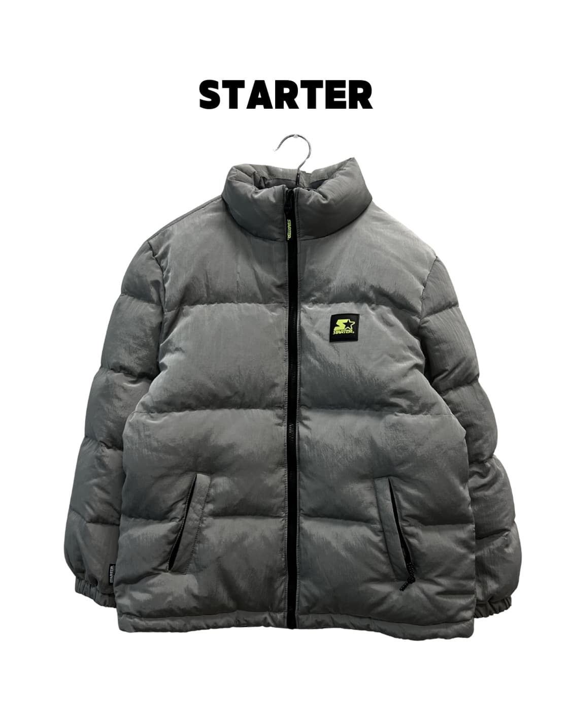 스타터 키즈/우먼스 덕다운 나일론 패딩 자켓 실버 상품이미지1