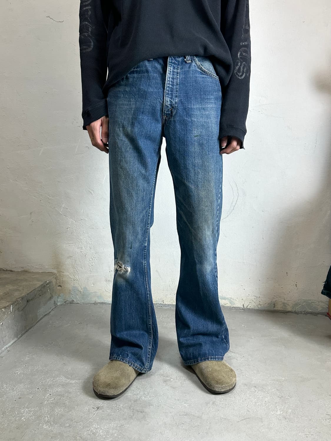 80's USA Made 빈티지 리바이스 646 벨바텀 부츠컷 오렌지탭 상품이미지3