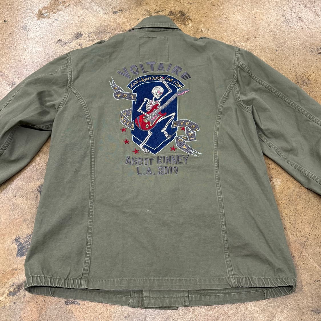 [정품/XS] 쟈딕앤볼테르 카키 야상 스타일 자켓 b15 상품이미지4