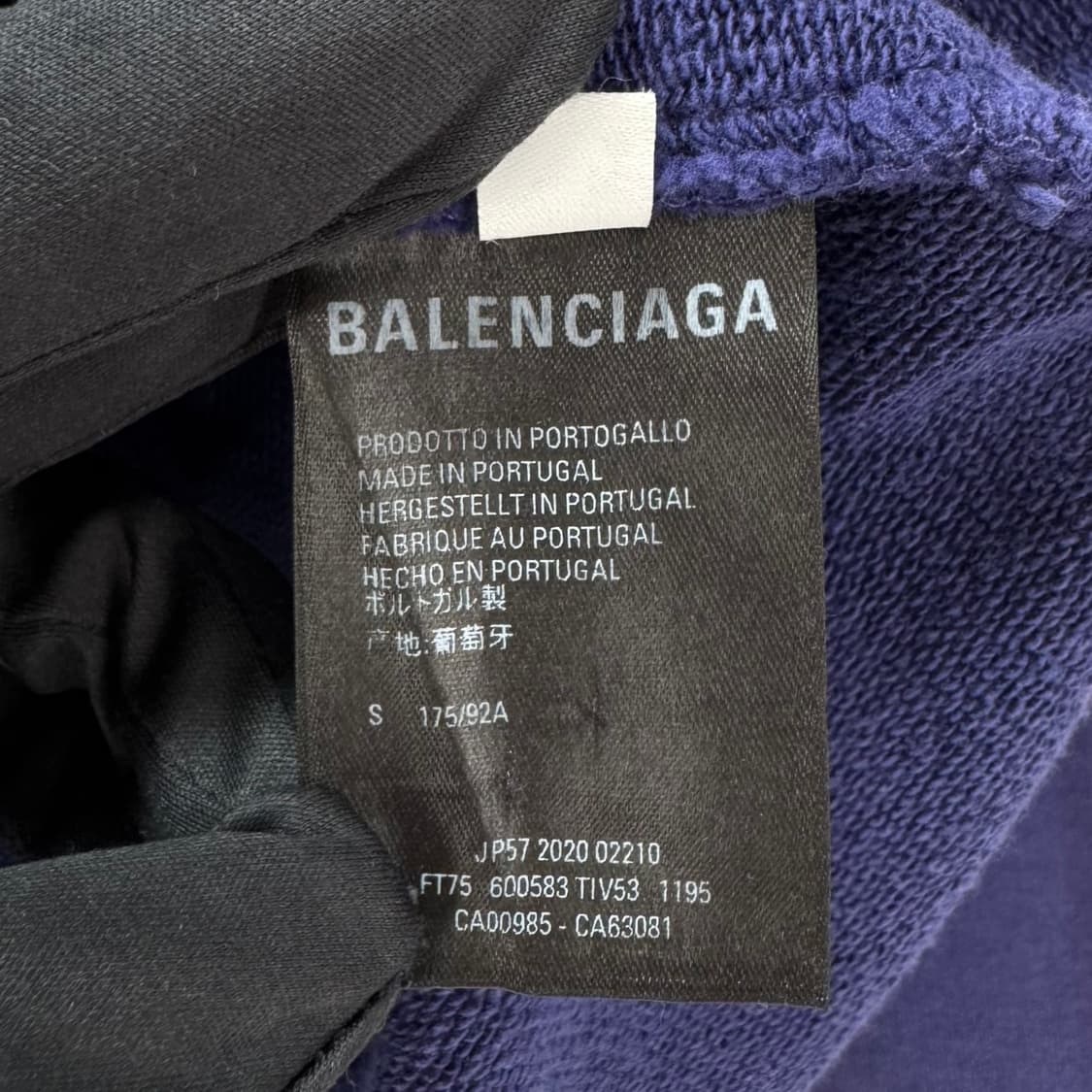 [S사이즈] 발렌시아가 웨이브로고 긴팔 후드 티셔츠 상품이미지10