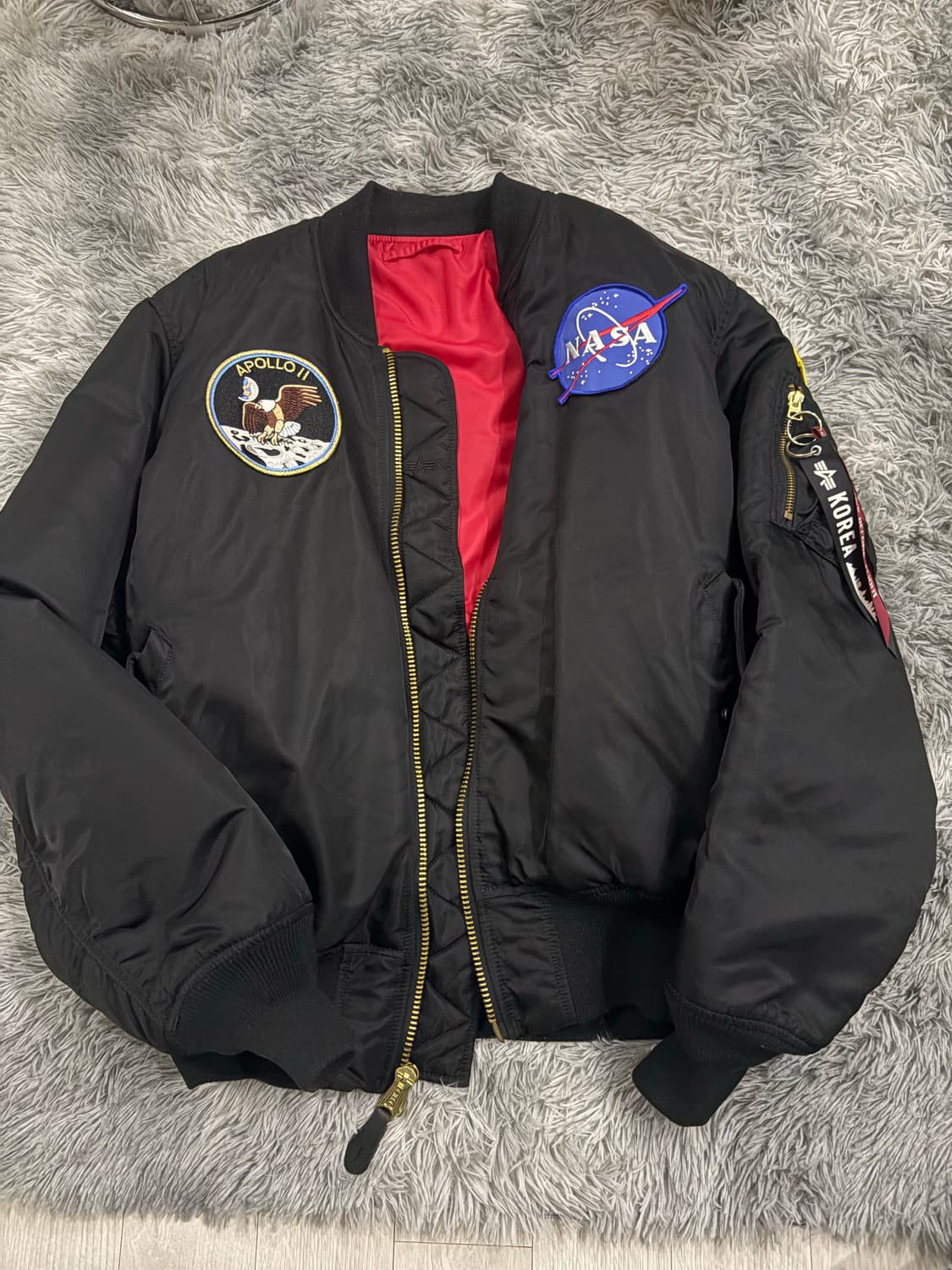 알파인더스트리 ma-1 나사 L  상품이미지1