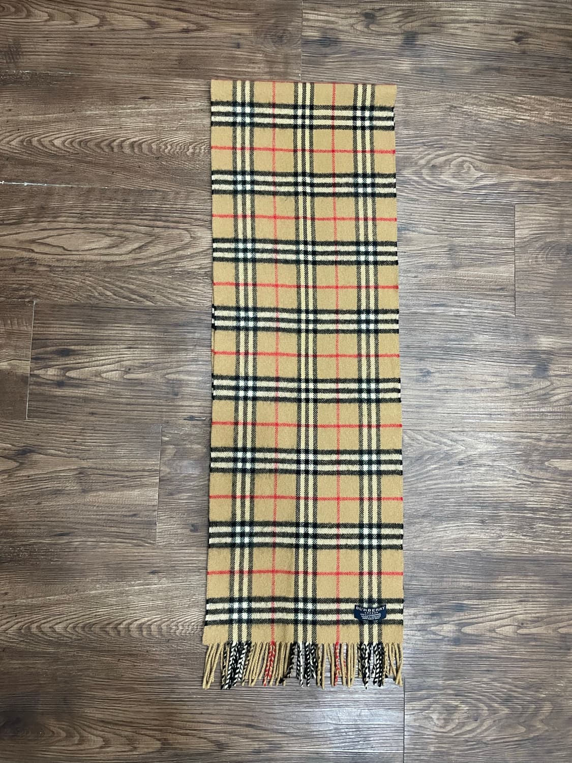 버버리 램스울 노바체크 머플러 목도리 베이지 상품이미지3
