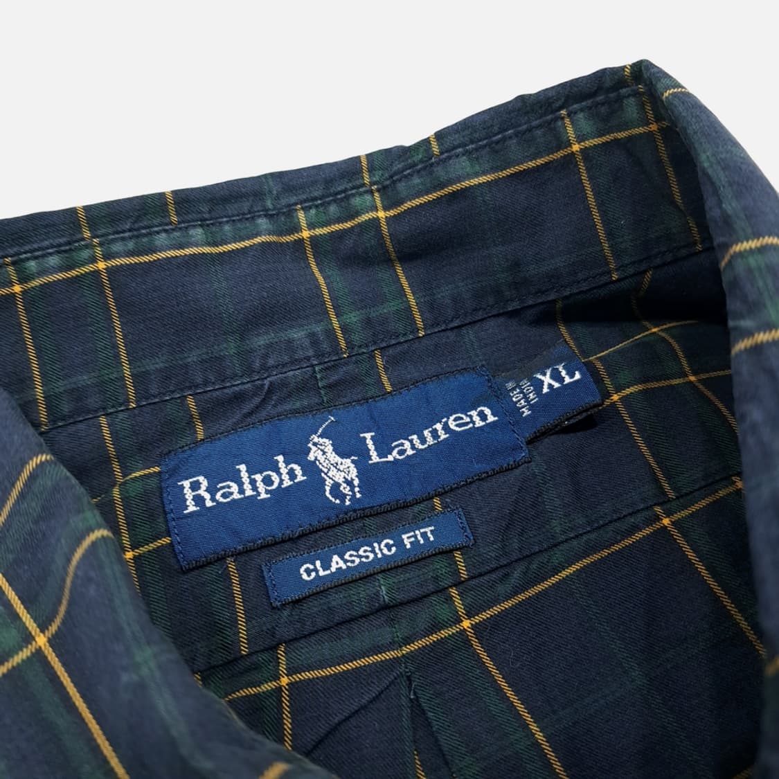 Cr628_XL 폴로 랄프로렌 모던블랙워치 타탄체크 긴팔 셔츠 상품이미지4