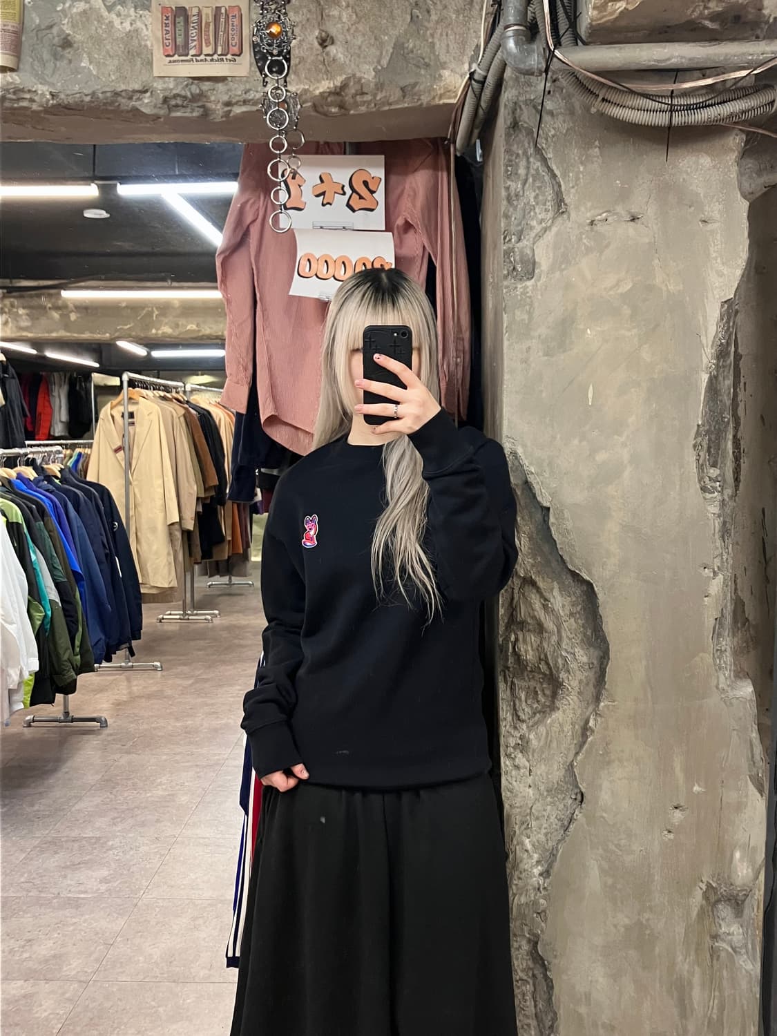 메종키츠네 맨투맨 블랙 XS  #csz3186 상품이미지2