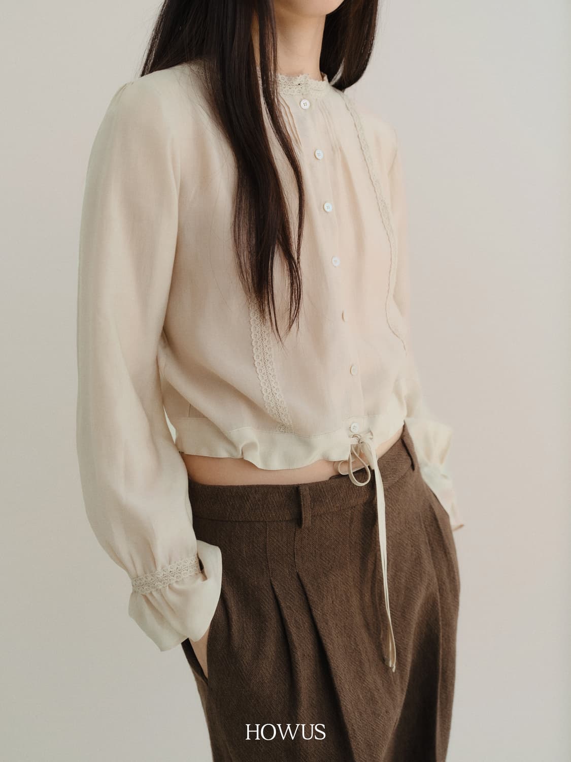 (새상품) 호와스 Howus 블라우스 Elysee Blouse 상품이미지4