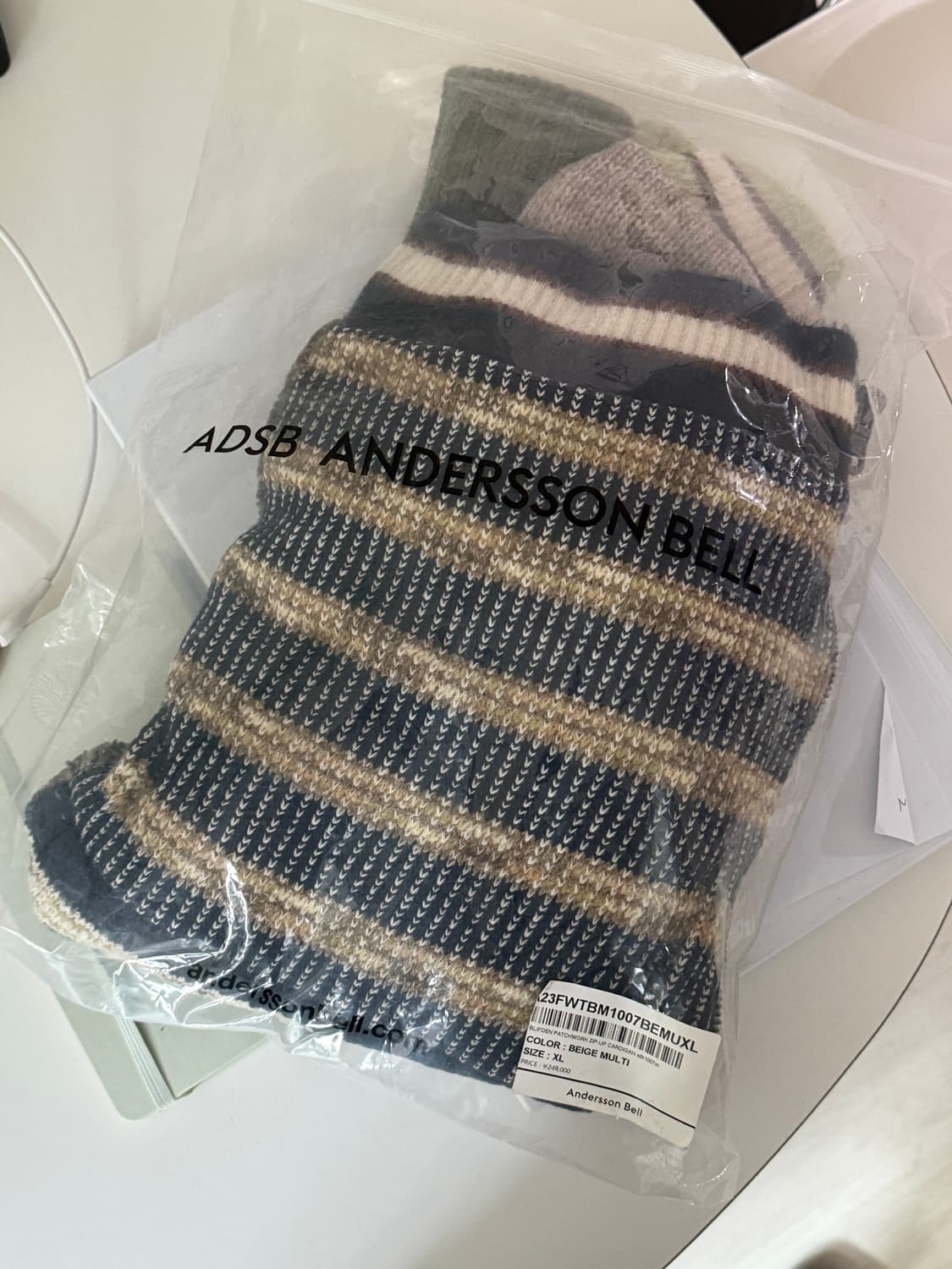 SS급 앤더슨벨 브리프덴 패치워크 집업 가디건 XL 상품이미지3