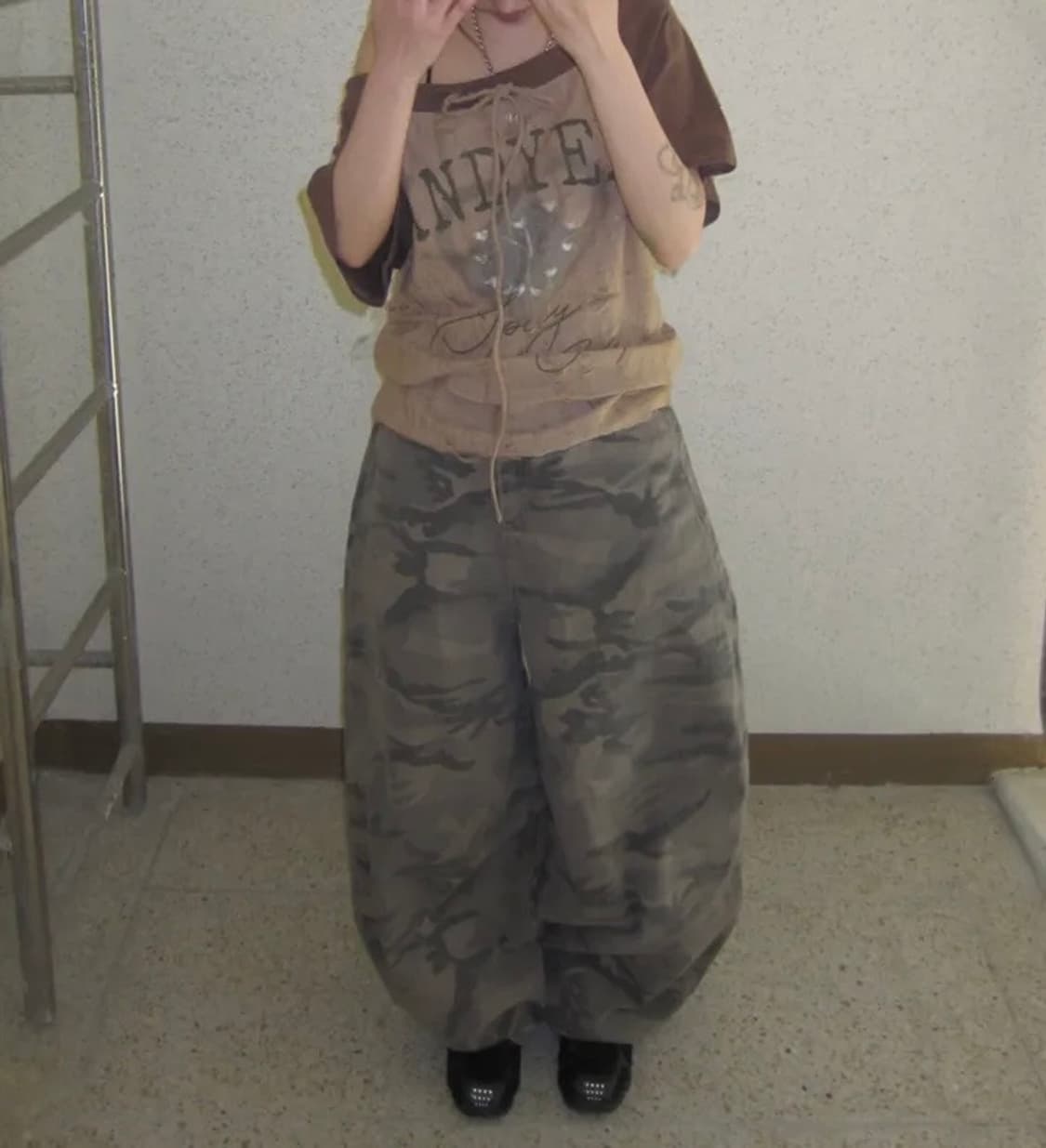 카모 와이드팬츠 상품이미지1