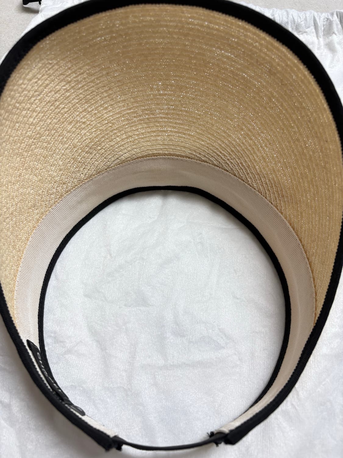 샤넬 리본 선바이저 모자 상품이미지7