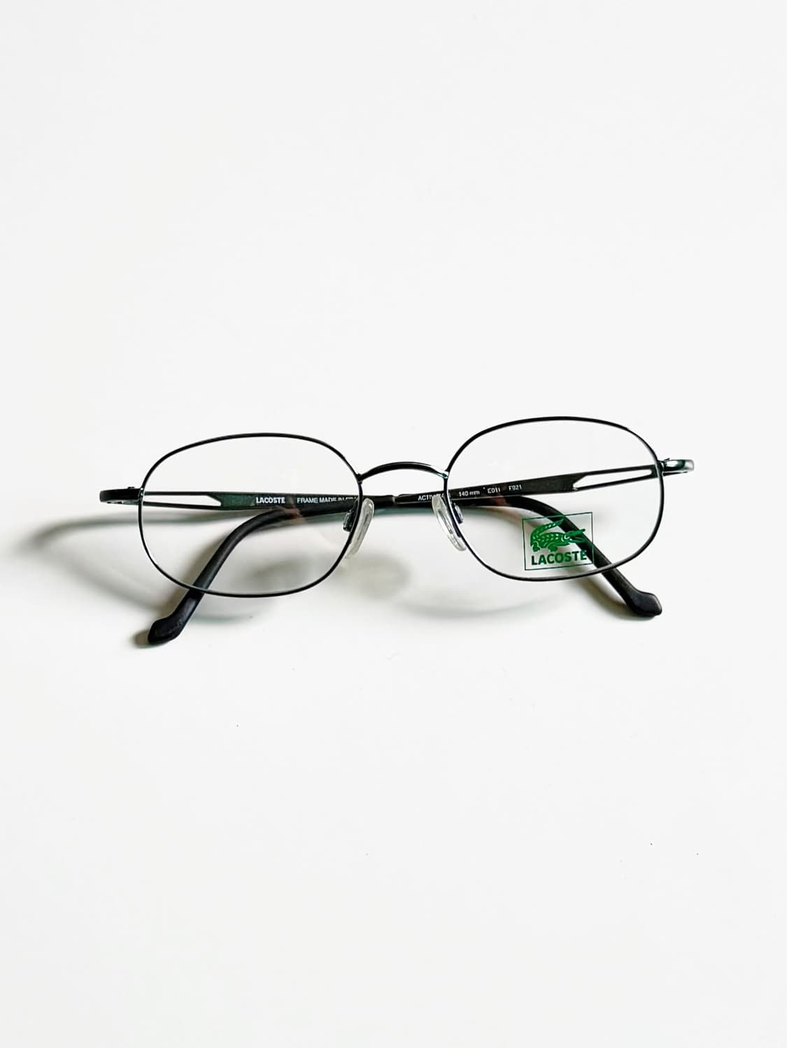 LACOSTE 딥그린 슬림 오벌 메탈 프레임 빈티지 안경 상품이미지1