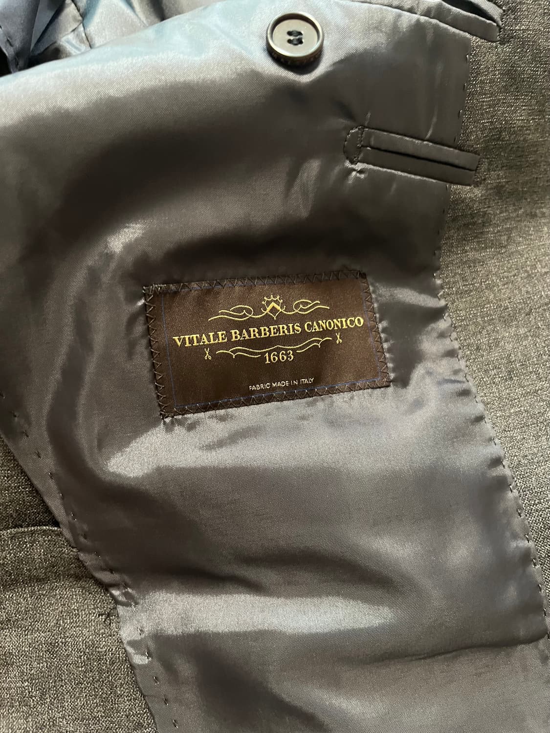 마에스트로 남성 까노니코원단 정장 세트 회색 상품이미지4