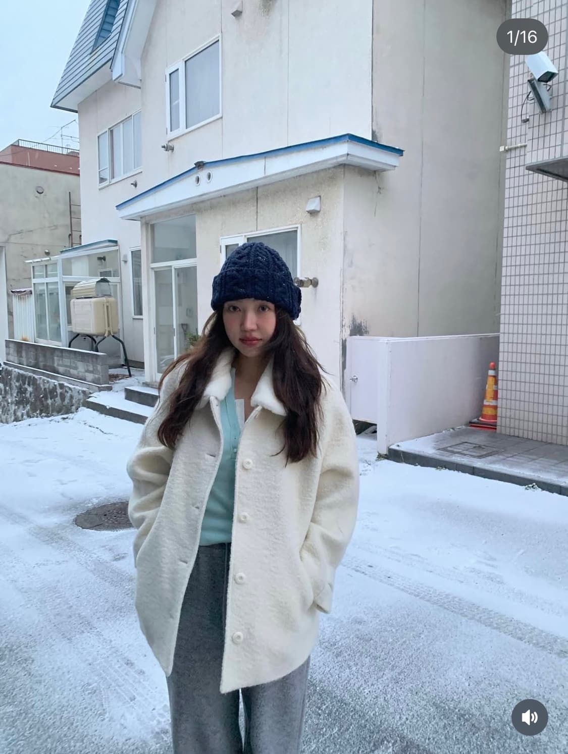 타낫 알파카 하프 코트 퍼 레글런 아이보리 누아 리즈 릴리코츠 코드유  상품이미지5