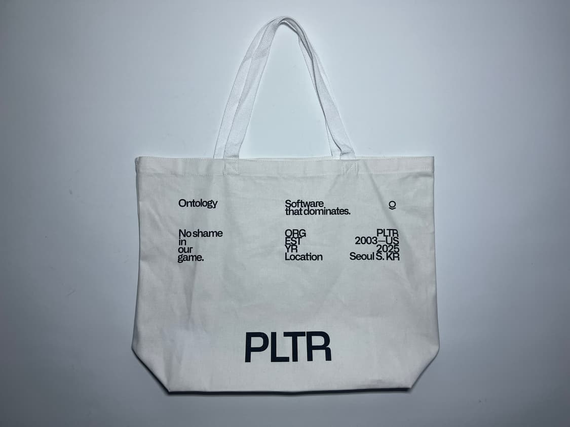 [OS] 팔란티어 테크놀로지 에코백/ 토트백 화이트 상품이미지2