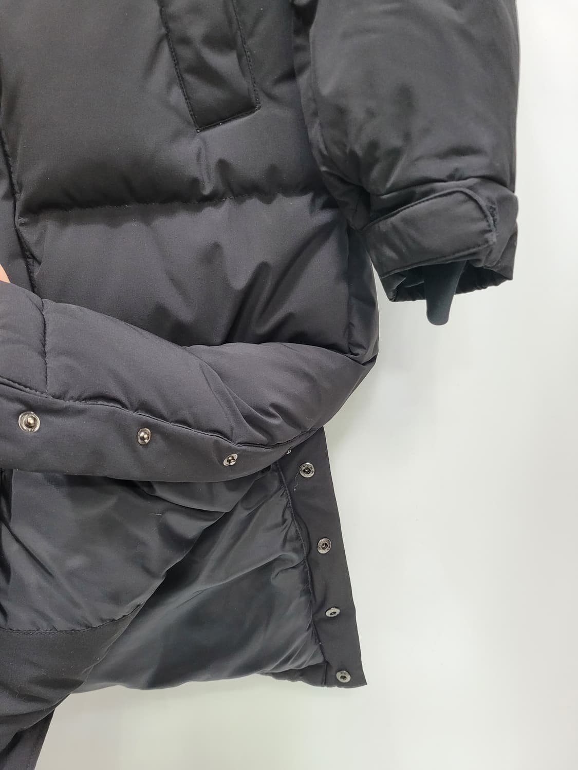 NBA 골든스테이트 워리어스 팀 로고 다운 롱 패딩 / 남 95  블랙 상품이미지3