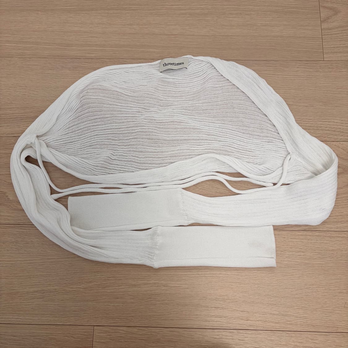 쓰리타임즈 쓰탐 릿볼레로 가디건 (화이트) 상품이미지2