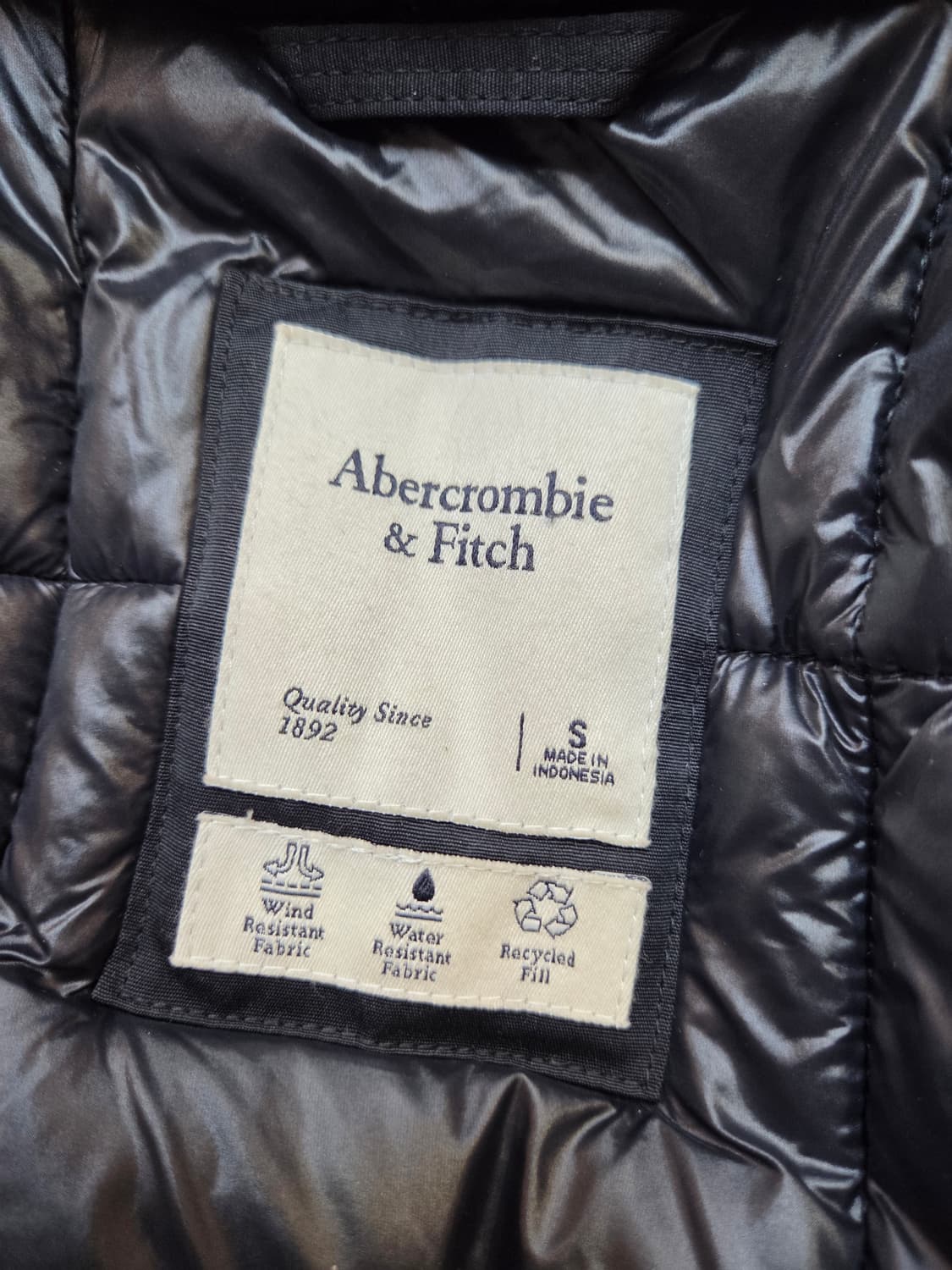 Abercrombie & Fitch 여성 롱패딩 블랙 색상입니다. 사이즈 상품이미지5