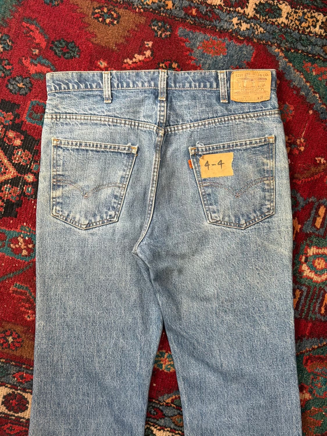 80's USA Made 리바이스 517 오렌지탭 리바이스 중청 부츠컷 상품이미지6