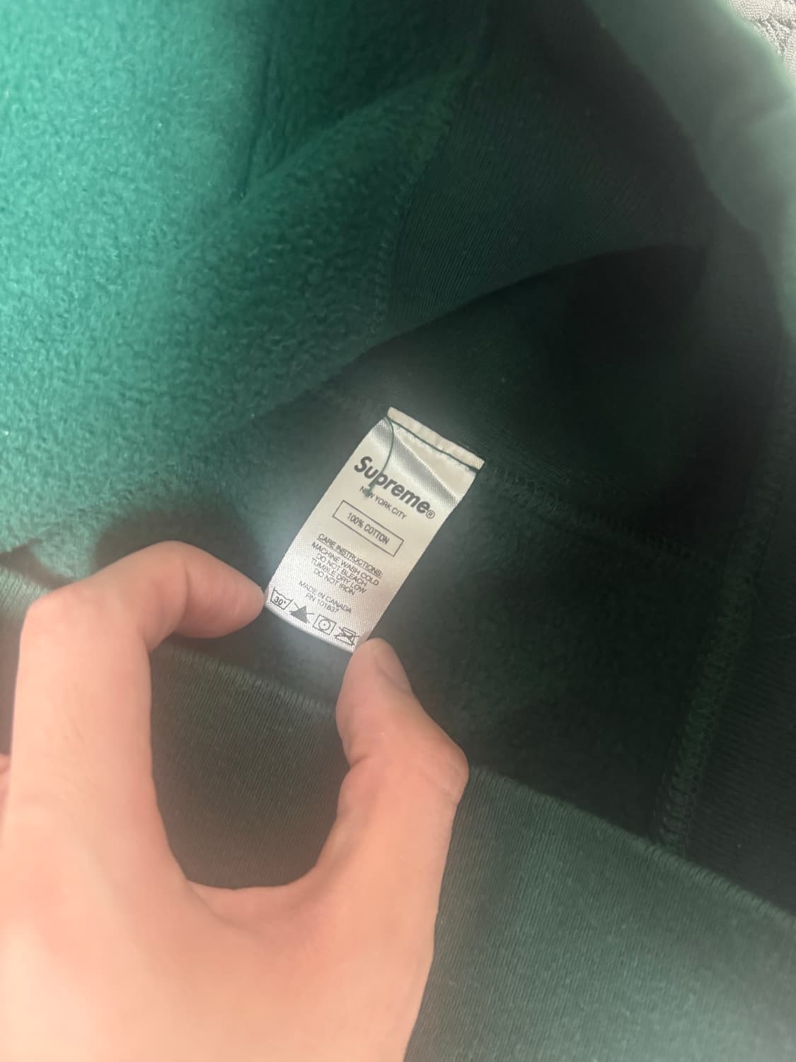 슈프림 S로고 후드티 블랙,그린 상품이미지2