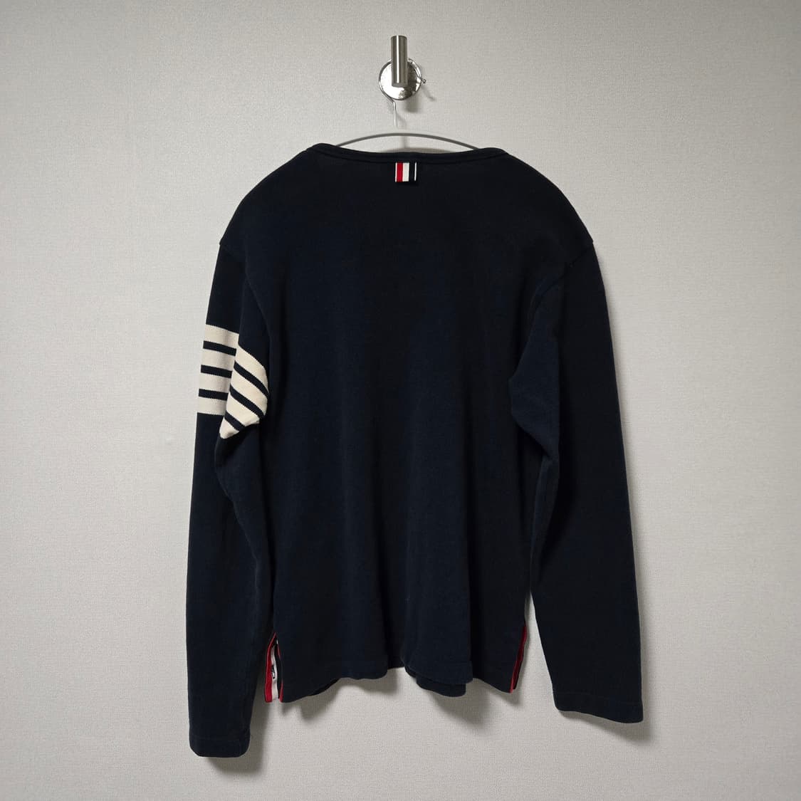 톰브라운 네이비 코튼 롱슬리브 니트 / 남성 니트/ 남자 롱슬리브  상품이미지7