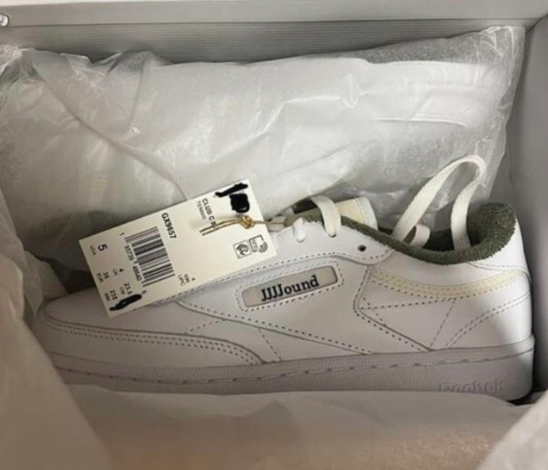 리복 x JJJ자운드 클럽 씨 화이트 올리브 235mm 상품이미지2