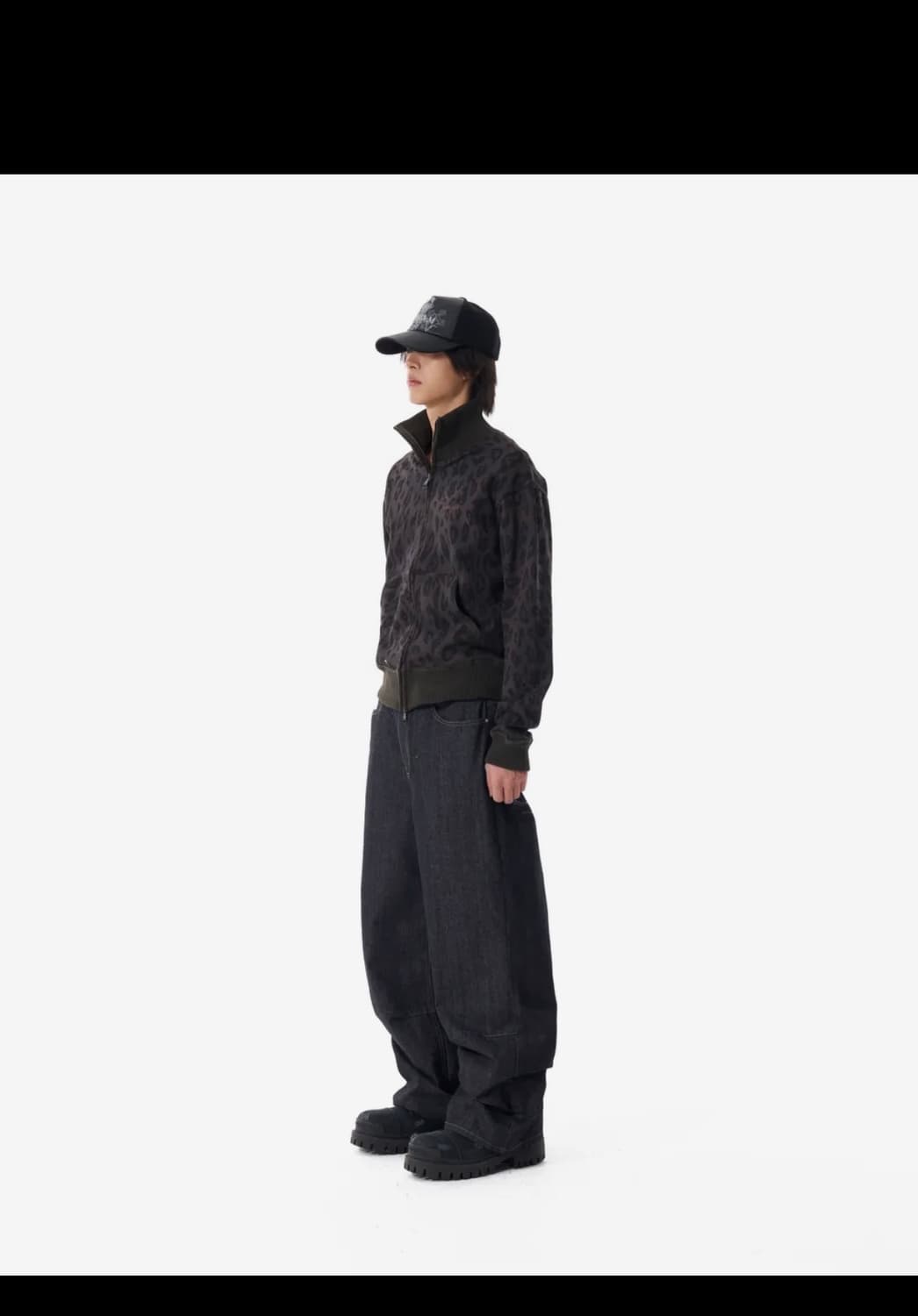 Leopard Logo Track Jacket (Black) 상품이미지2