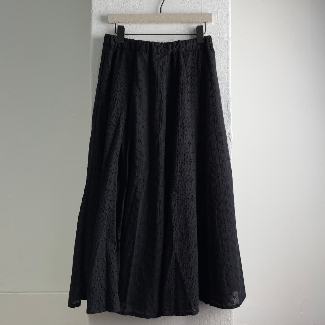 BEAMS BOY Black Cotton Long Skirt 상품이미지2
