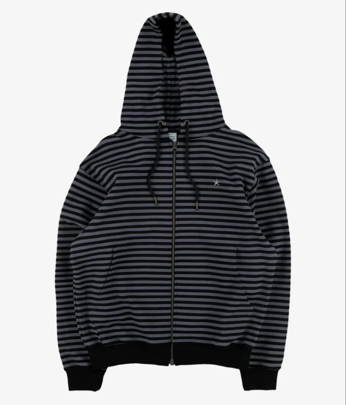 더콜디스트모먼트 TCM stripe hooded zip-up (charc 상품이미지1