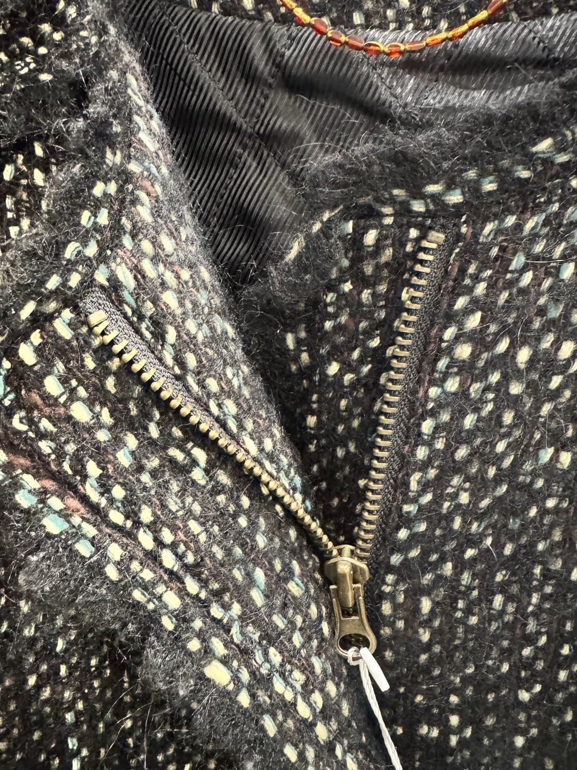 vintage 트위드 집업자켓 상품이미지4