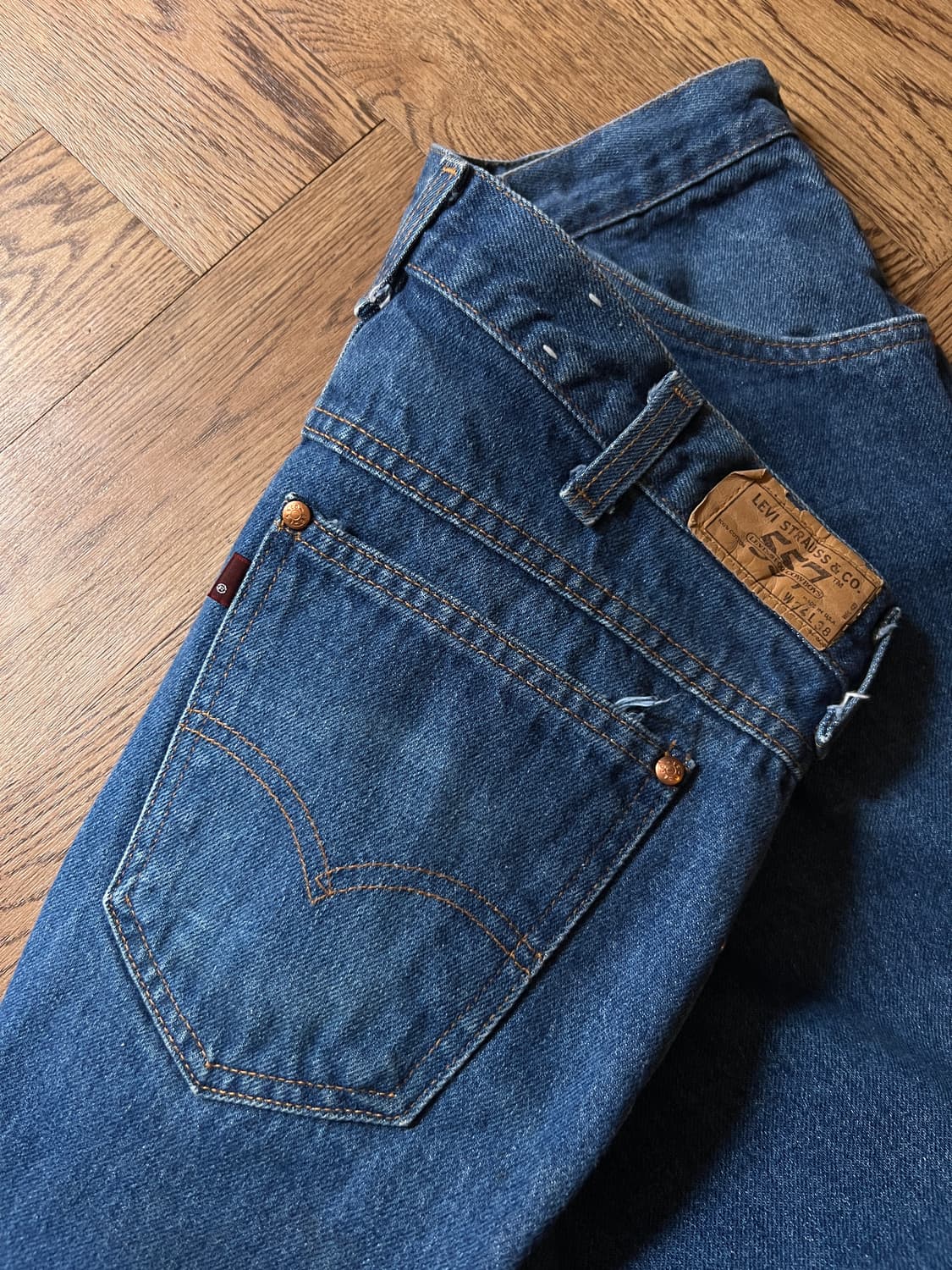 [34]90's 리바이스 USA 557 for Cowboys 스트레이트진 상품이미지6