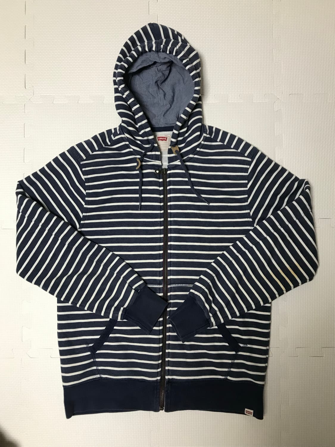 리바이스 스트라이프 후드집업 상품이미지1