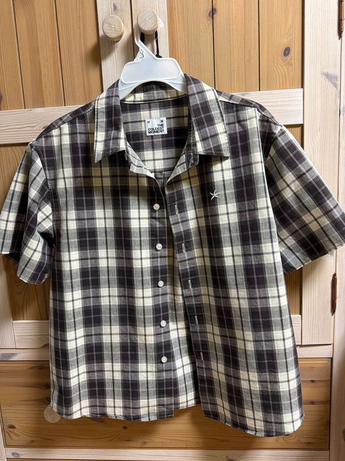 더콜디스트모먼트 체크 하프 셔츠 M 상품이미지2