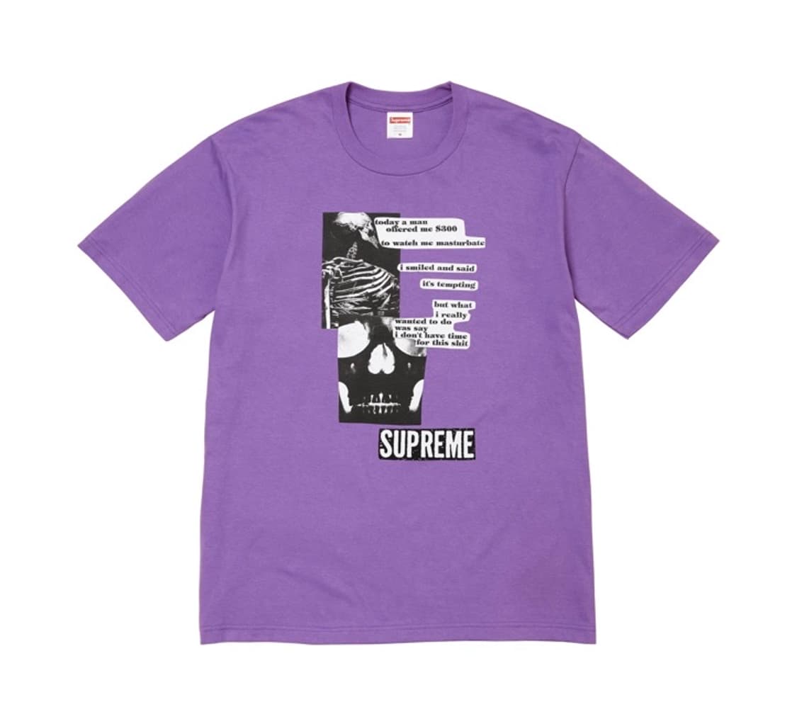 (S)슈프림 25SS Anatomy Tee 퍼플 상품이미지1