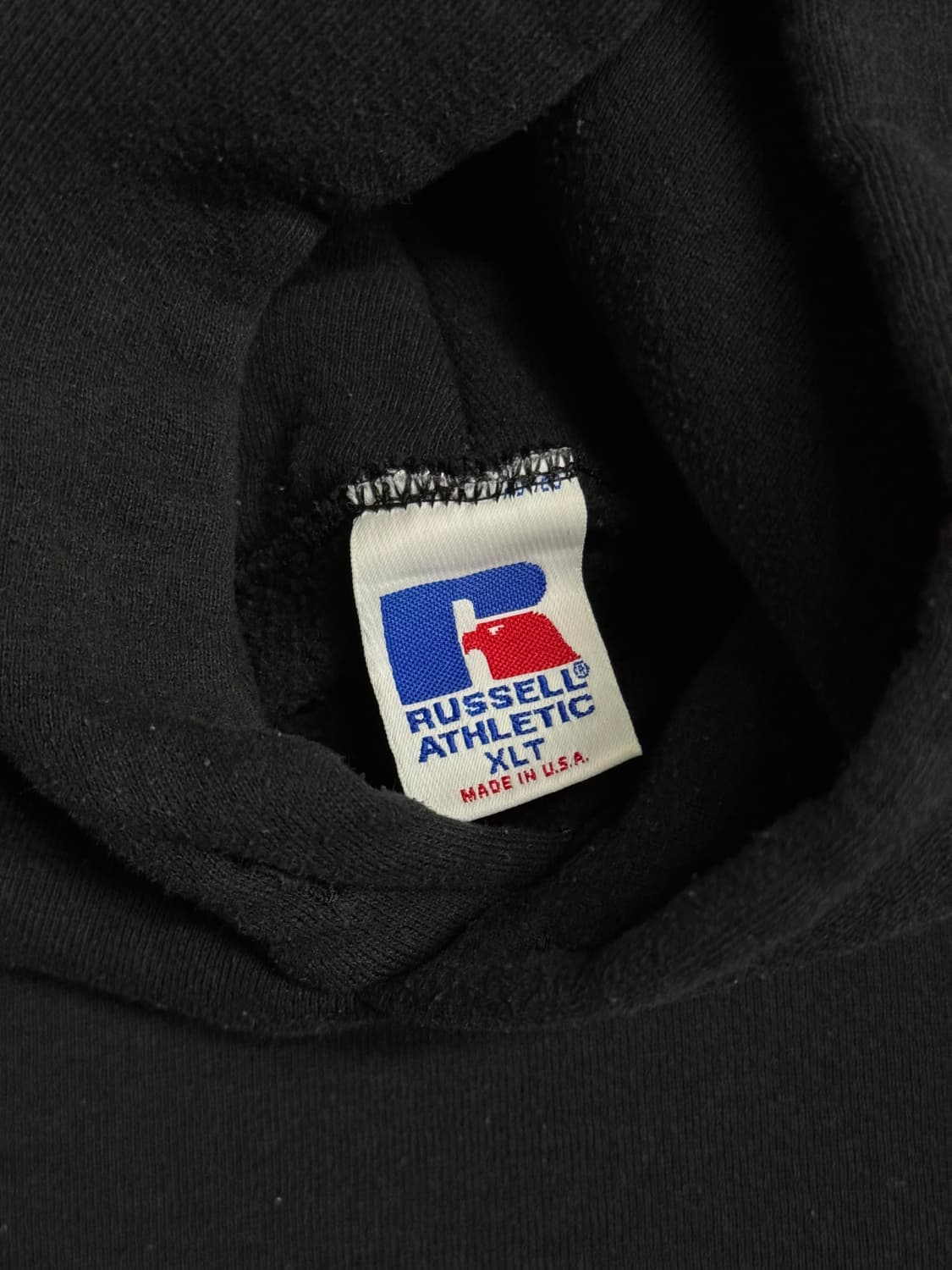 90s 빈티지 러셀 후드티 블랙 상품이미지5