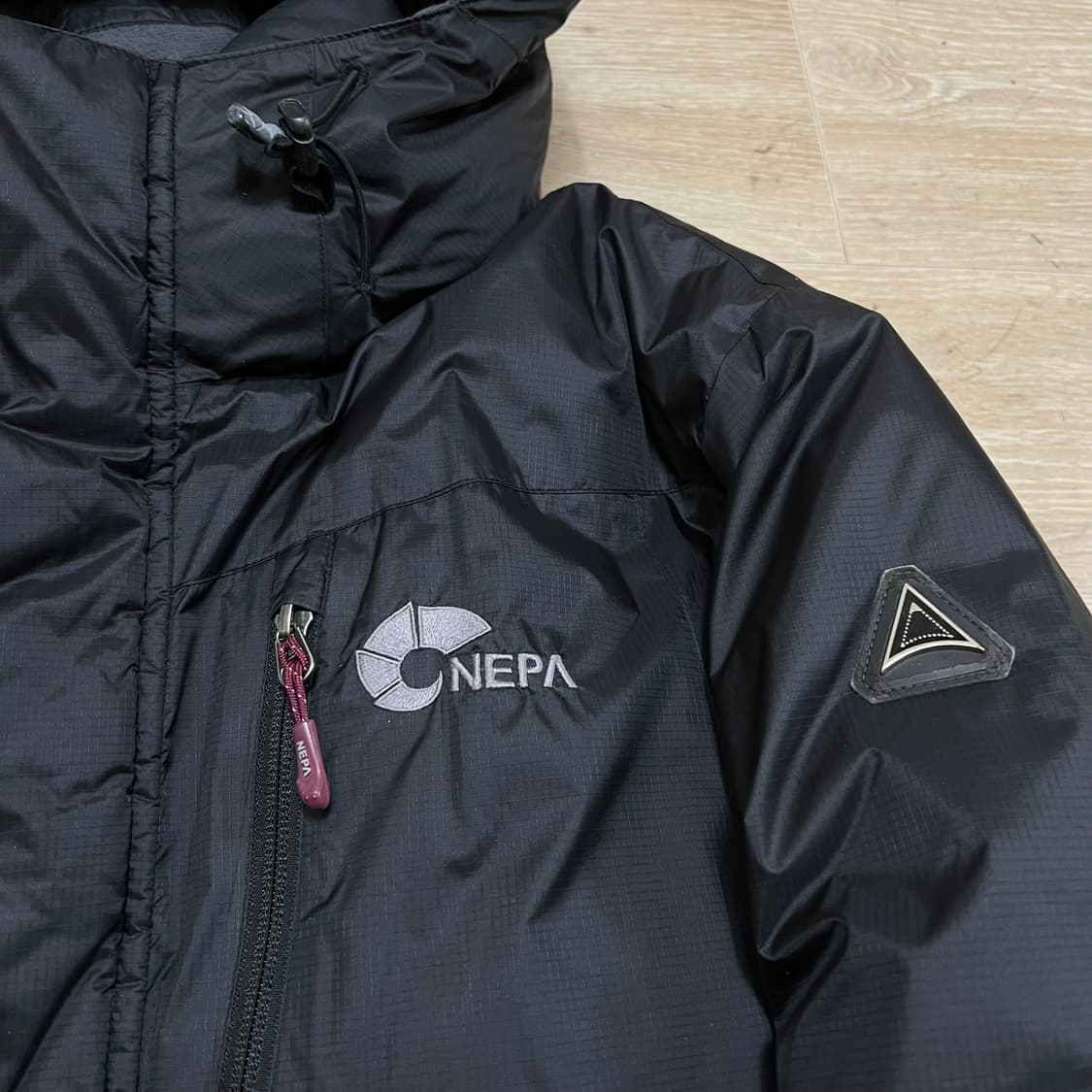 네파 에볼루션 덕다운 후드 패딩 점퍼 [블랙] M/95 상품이미지4