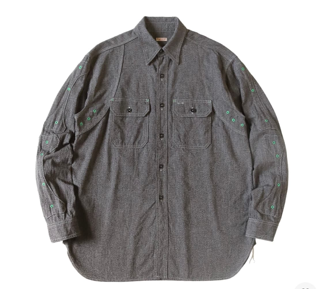 미개봉 새상품 [3] 캐피탈 헤더 샴브레이 본 패치 벤틸레이터 셔츠  상품이미지1