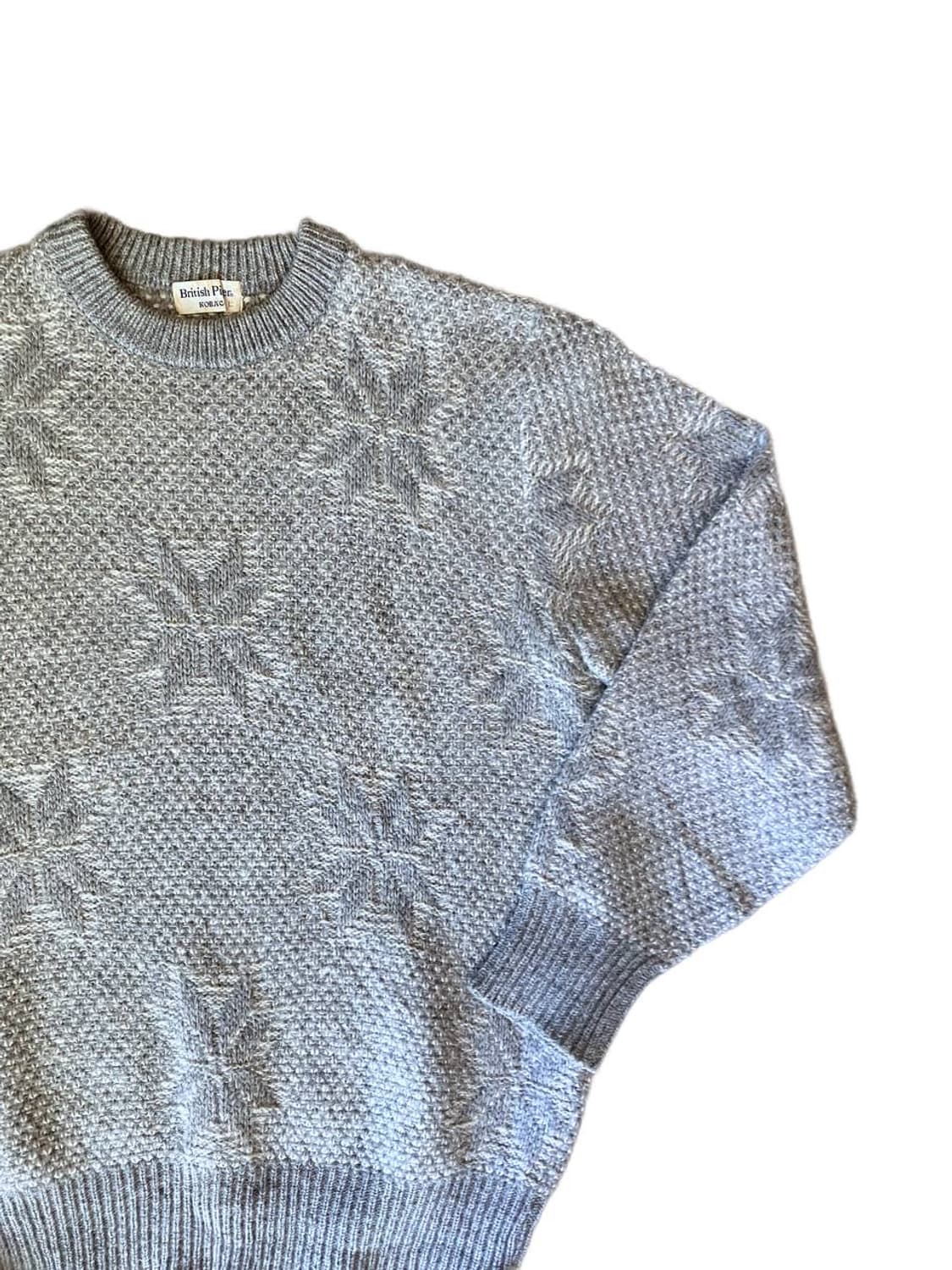 British Piper snowflake wool sweater 상품이미지3