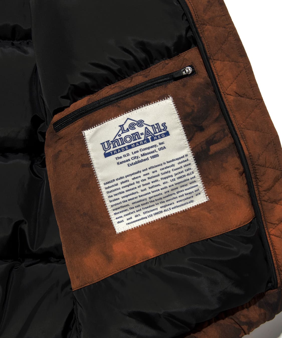 Lee 베이직 다운 점퍼 브라운 L 상품이미지3