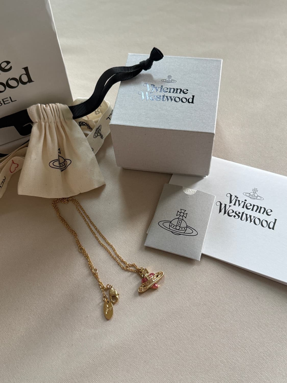 비비안웨스트우드 레드라벨 목걸이 상품이미지1